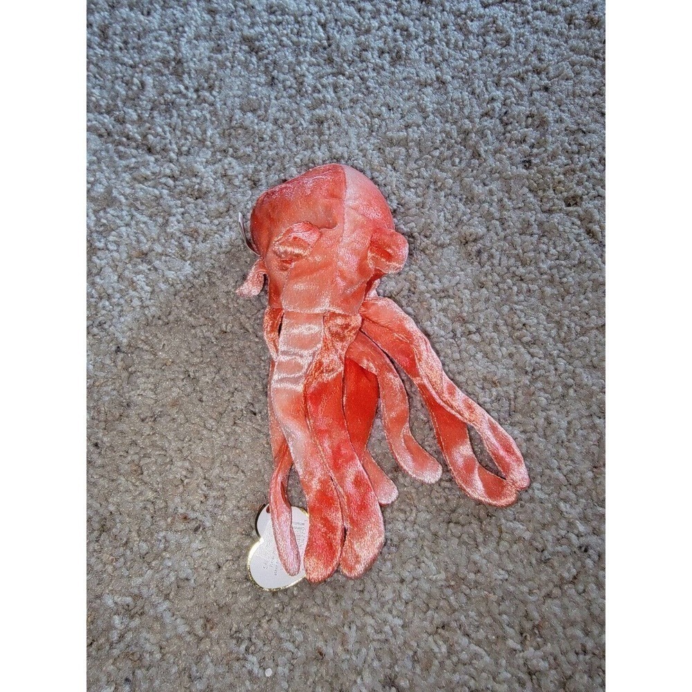 Ty Original Beanie Baby Wiggly™ the Squid 2000 P.E. Pellets W/Tag